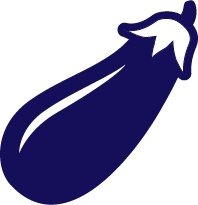 Eggplant icon purple