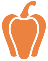 Pepper icon orange